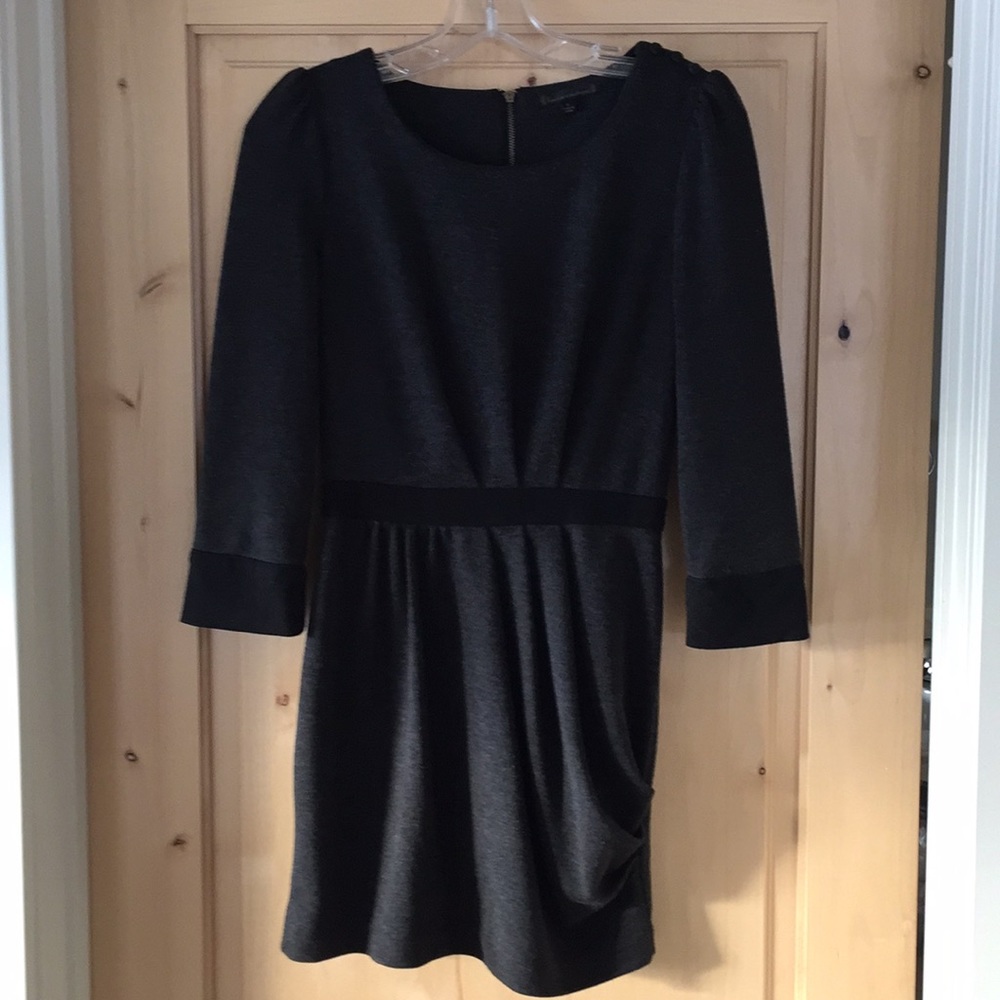 Grey and black mini dress